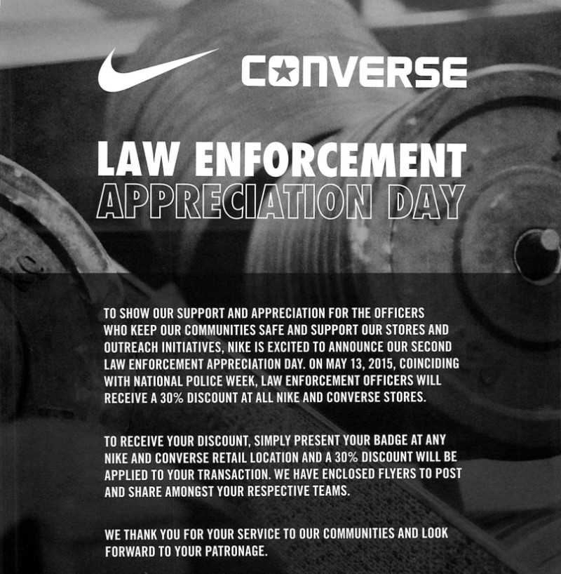 Law Enforcement Appreciation Day Promo 