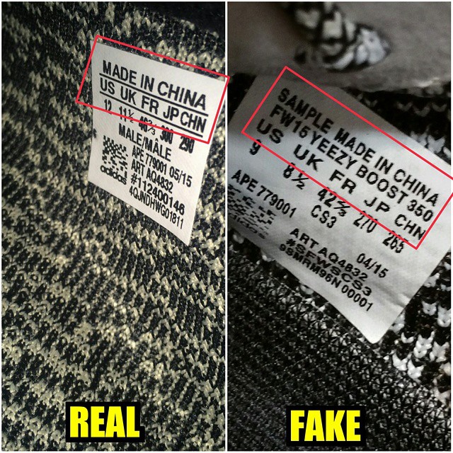 fake yeezy tag