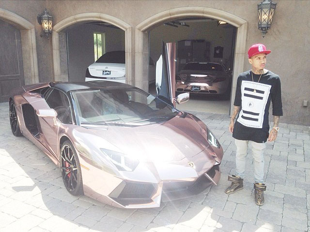 Tyga wearing Maison Martin Margiela Sneakers