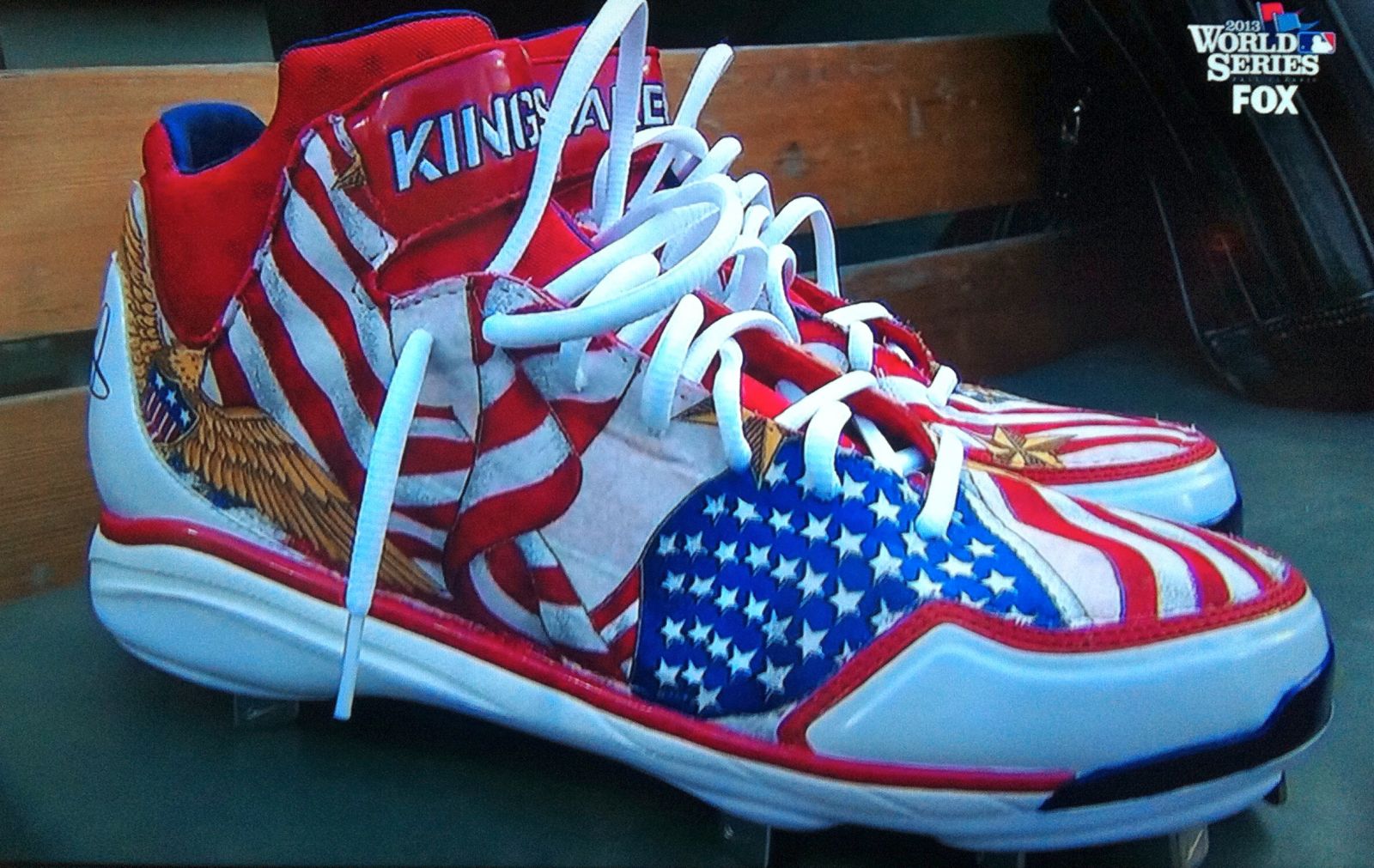 Shane Victorino's Nike Air Huarache 2KFresh Boston Strong custom by CaseyCustoms