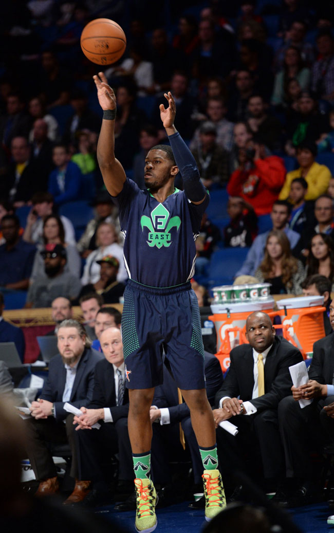 Joe Johnson wearing Air Jordan XX8 SE All-Star