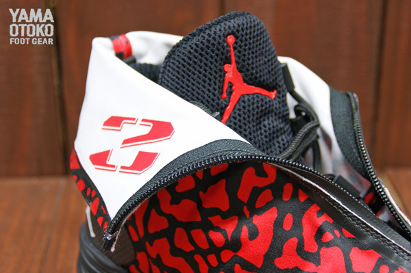 air jordan xx8 fire red elephant print flip down