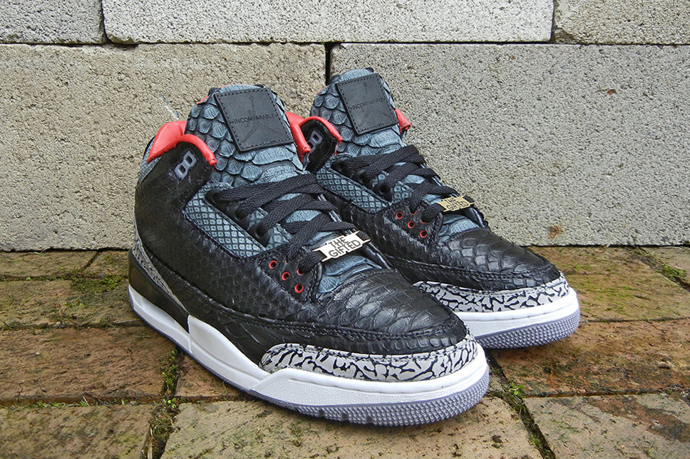 Air Jordan III 3 Retro "Black Python" by JBF Customs (3)