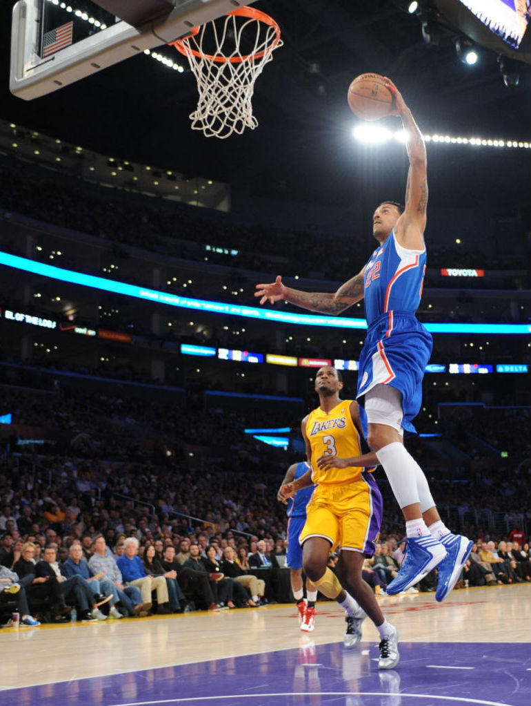 Matt Barnes wearing adidas adiZero Crazy Light 2