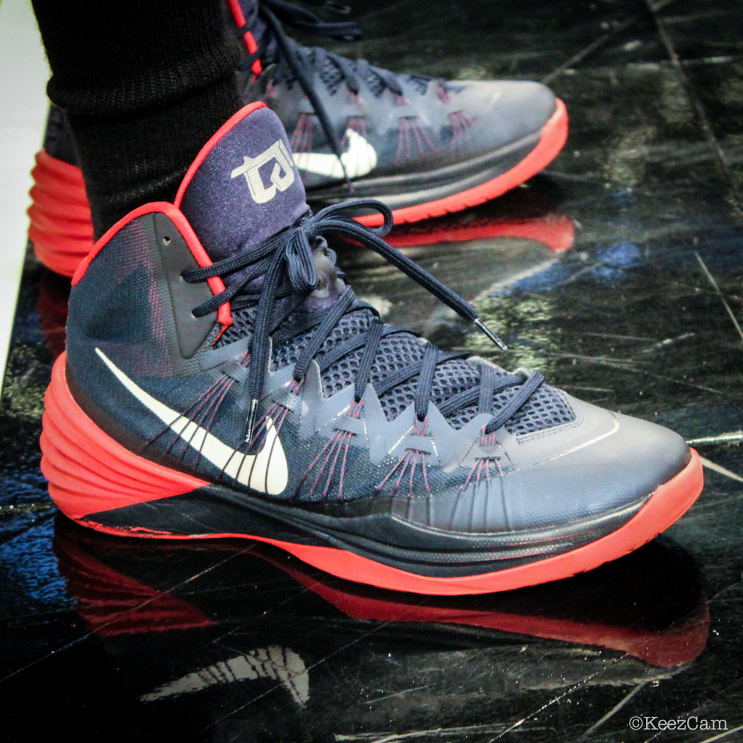 Sole Watch // Up Close At MSG for Nets vs Wizards - Trevor Ariza wearing Nike Hyperdunk 2013 PE