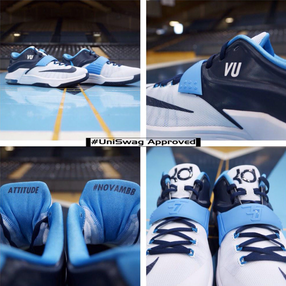 NIKEiD KD VII 7 for the Villanova Wildcats (1)