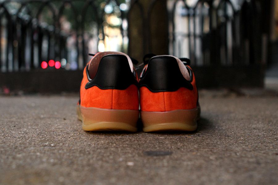 Adidas gazelle indoor black cheap and orange