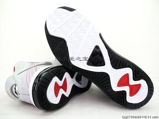 Nike Air Max LeBron 8 V2 White Black Red 429676-100