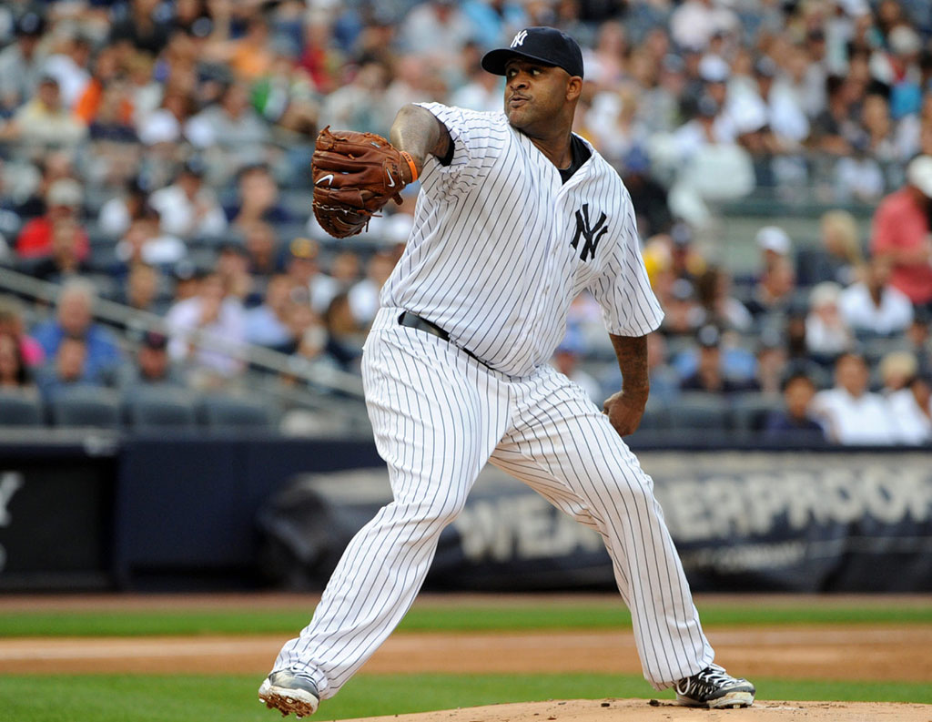 CC Sabathia's Jordan Super.Fly PE Cleats Yankees (1)