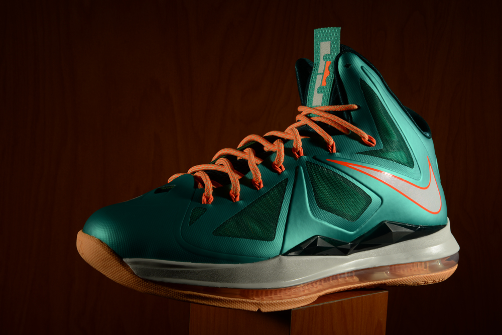 Green and cheap orange lebron 10