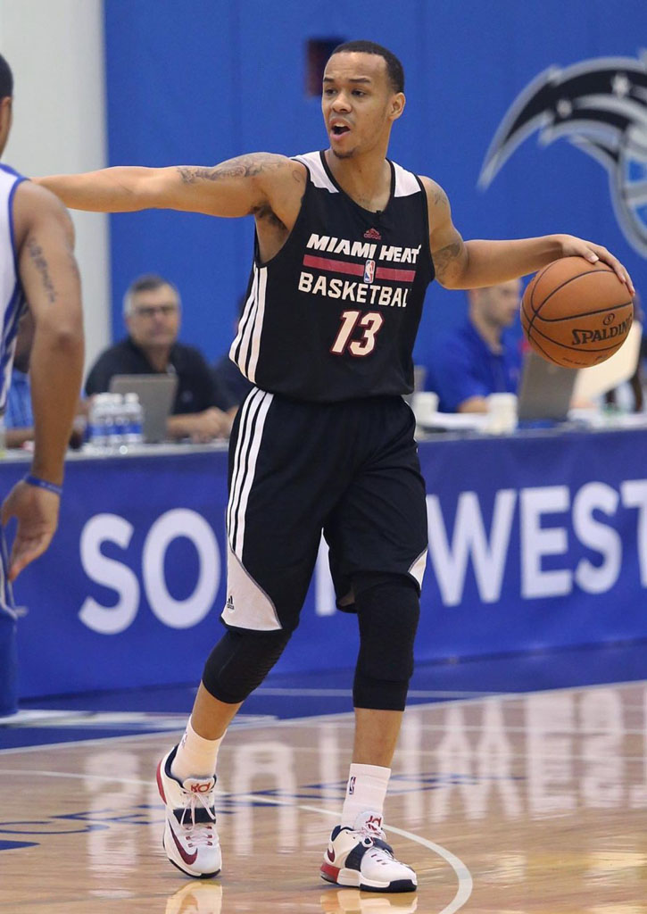 Shabazz Napier wearing Nike KD VII 7 July 4th