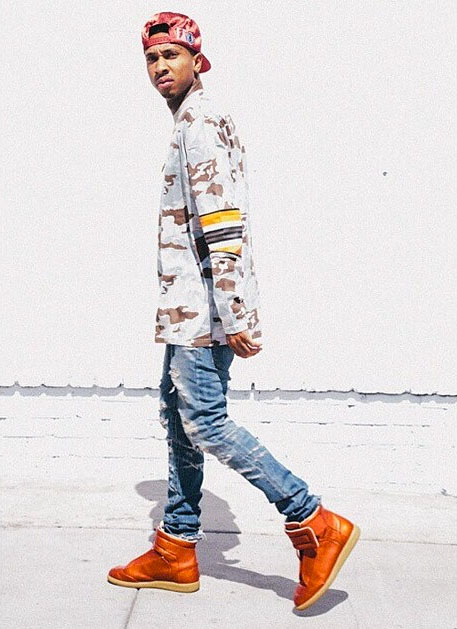 Tyga wearing Maison Martin Margiela Sneakers