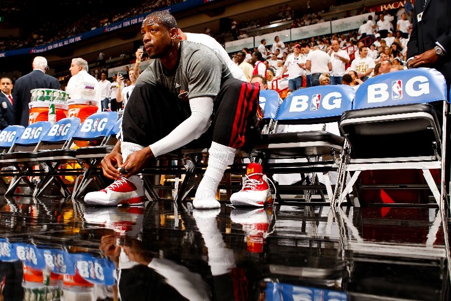 Dwyane Wade wearing Jordan Fly Wade 2 EV