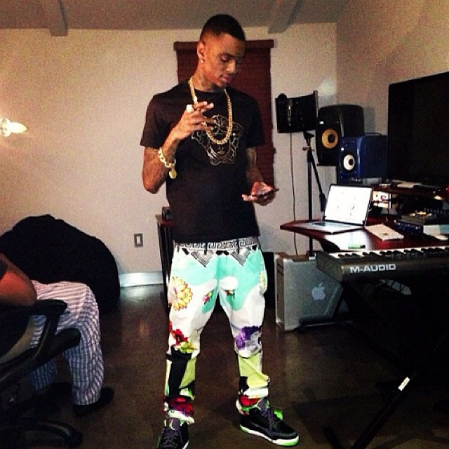 Soulja Boy wearing Air Jordan 3 All-Star