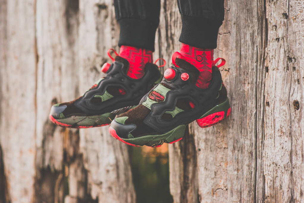 reebok instapump fury og on feet