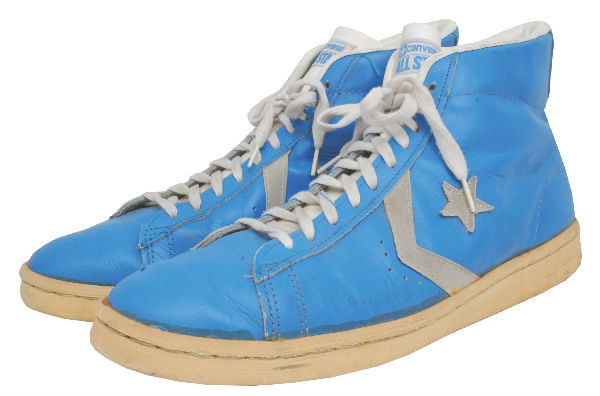 Michael Jordan's Autographed UNC Converse Pro Leather Up For