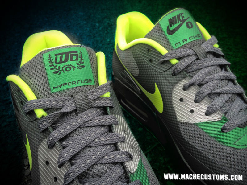 Nike Air Max 90 Hyperfuse Oregon Ducks by Mache Custom Kicks (3)