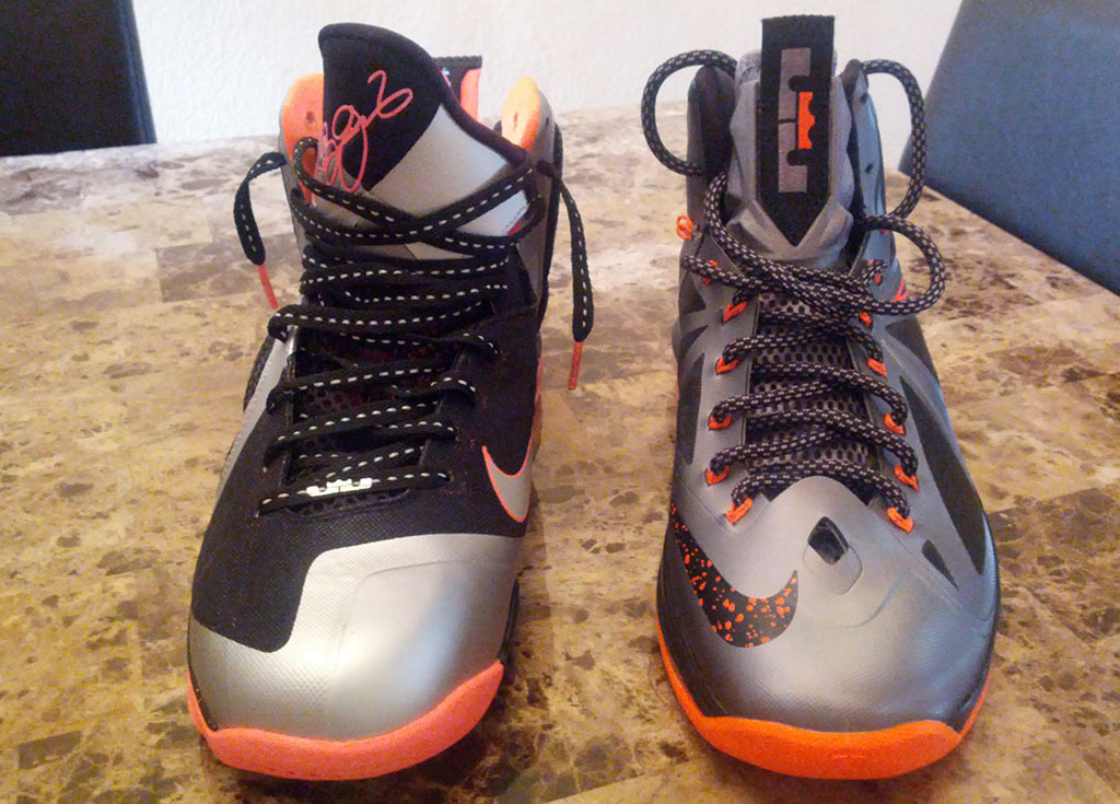 Lebron 10 cheap black and orange