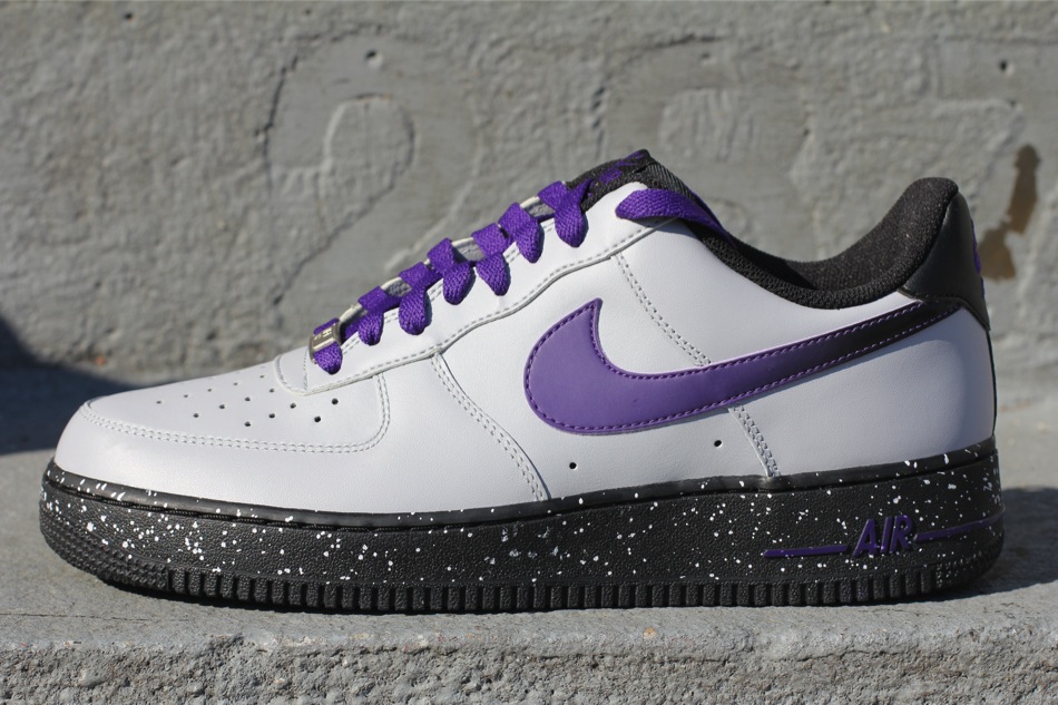 mens purple air force ones