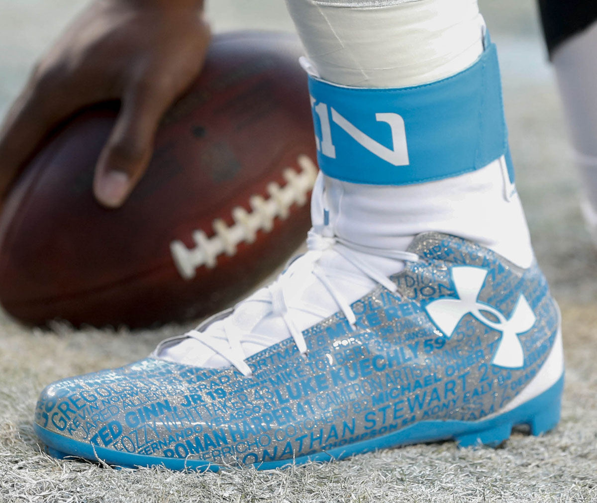 cam newton super bowl shoes