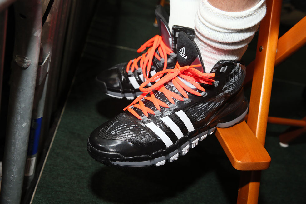 Joakim Noah wearing adidas Crazyquick