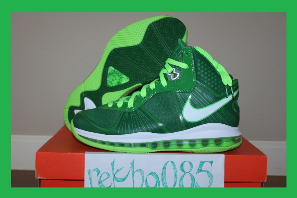 Nike Air Max LeBron 8 V/2 - Victory Green/White-Electric Green Sample