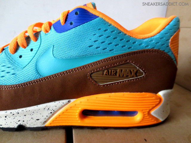 Nike Air Max 90 EM Blue Orange Brown Complex