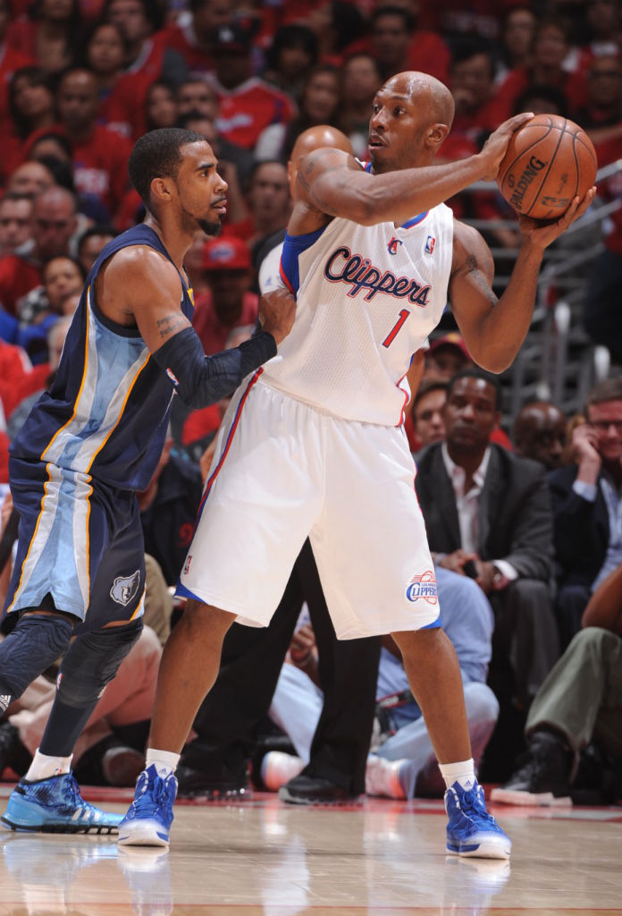 Chauncey Billups wearing adidas Crazy Fast Blue White