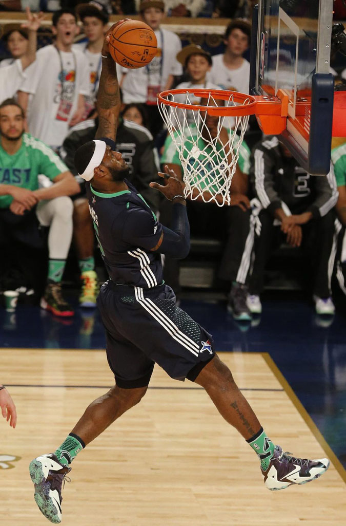 LeBron James wearing Nike LeBron 11 All-Star