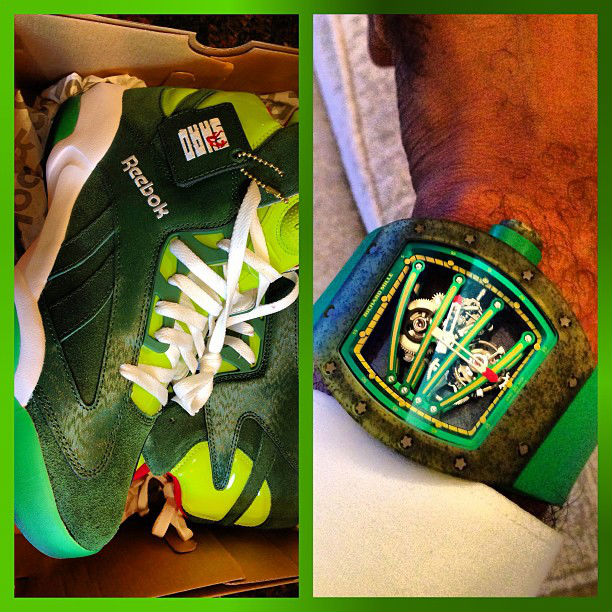 Swizz Beatz Wears 'Ghost of Christmas Present' Reebok Shaq Attaq (1)