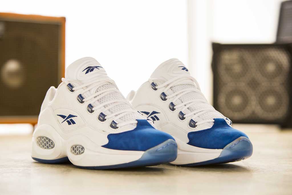 reebok question blue suede