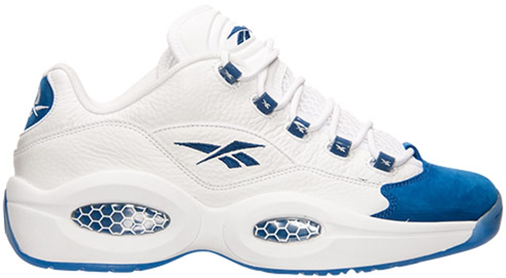 reebok question low homme cyan