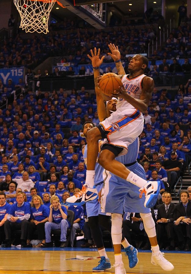 Kevin Durant wearing the Nike Zoom KD III