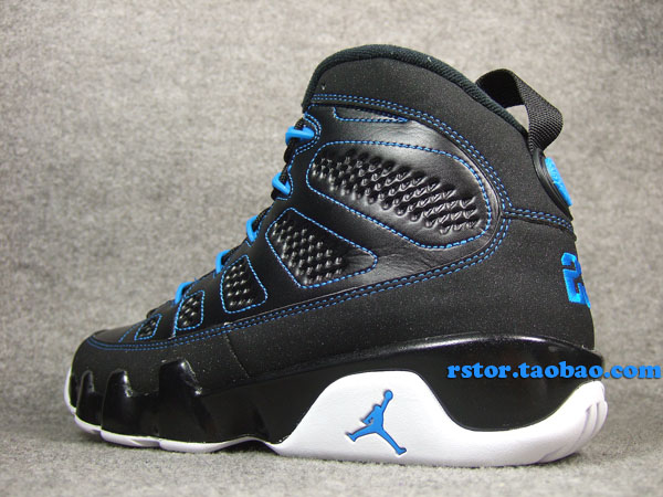 Air Jordan Retro 9 - Black/Photo Blue 