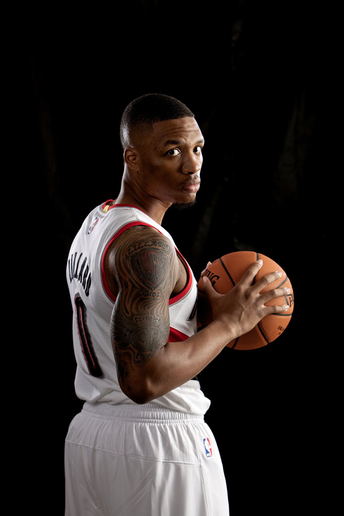 Dame Lillard at Blazers Media Day 2014