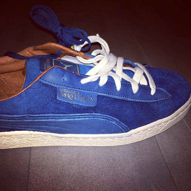 Meek Mill Picks Ups Alexander McQueen x PUMA Suede Blue