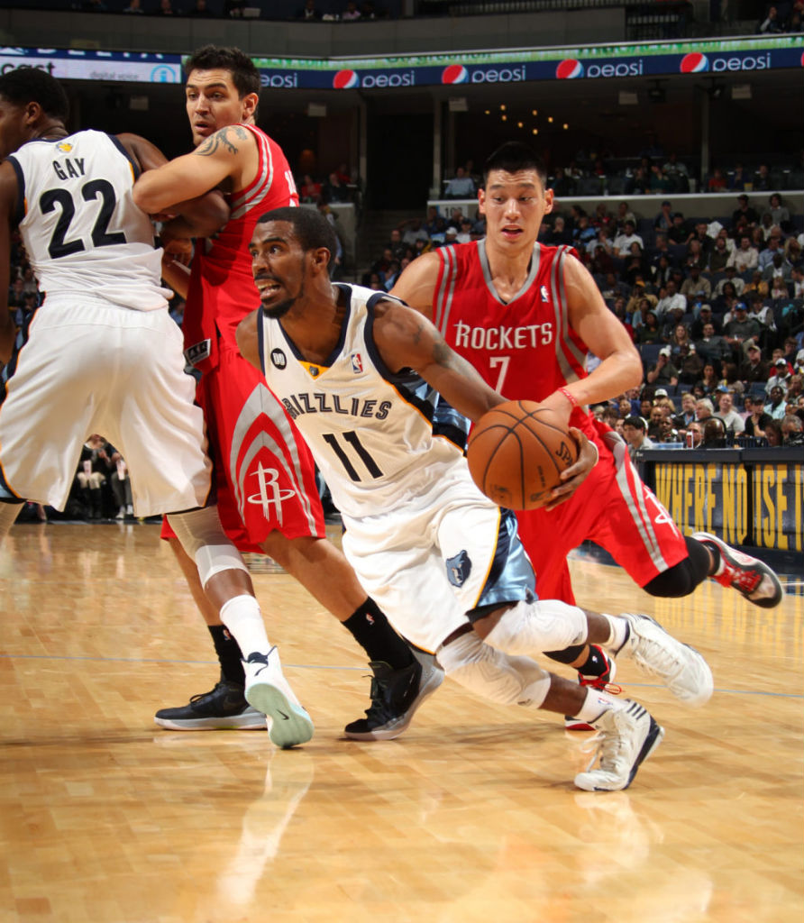 Mike Conley wearing adidas adizero Crazy Light 2