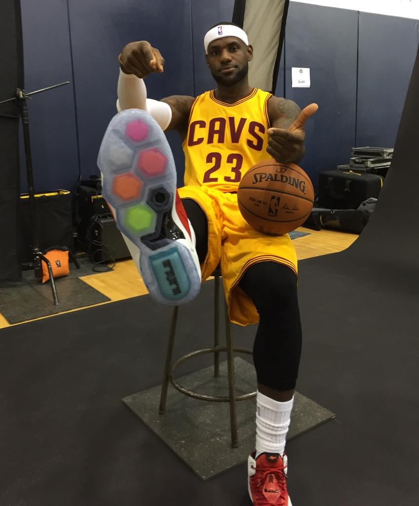 LeBron James wearing 'Heart of a Lion' Nike LeBron 12 (3)