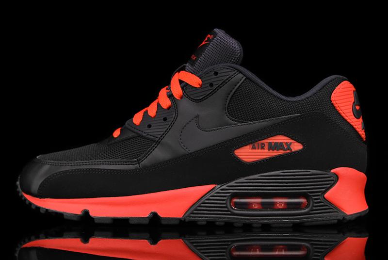 air max 90 essential black red