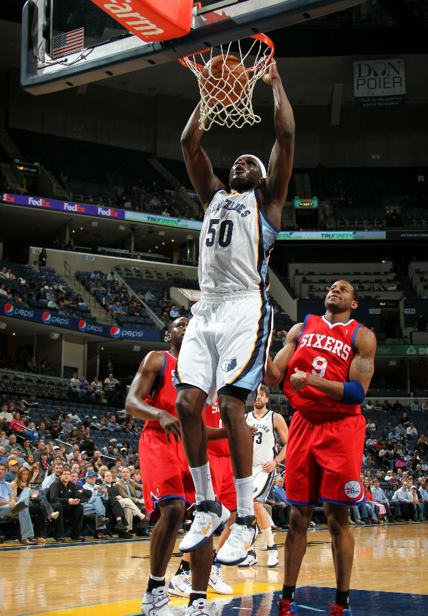 Zach Randolph wearing the Nike Air Max Fly By