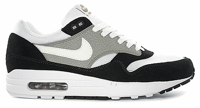 nike air max 1 black white grey