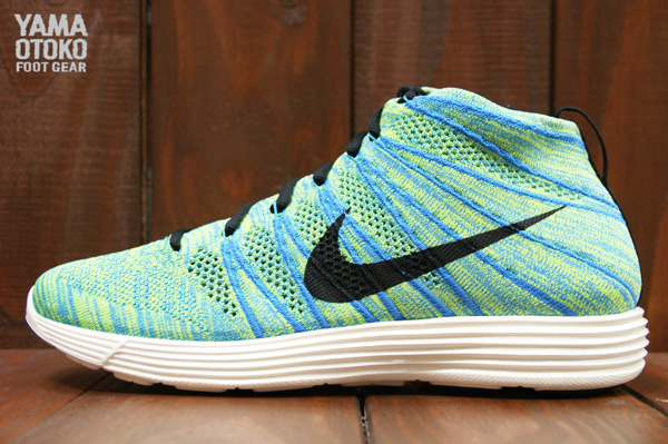 nike lunar flyknit chukka blue glow