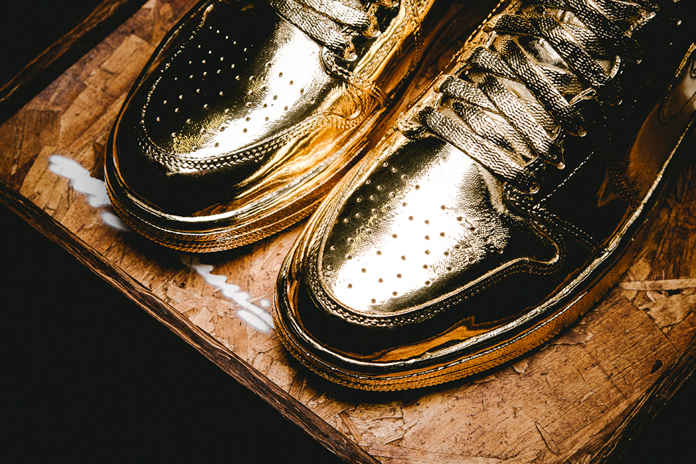 all gold jordans