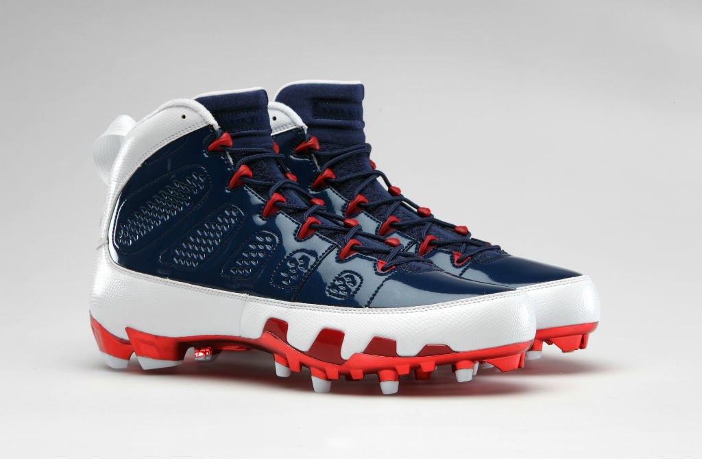 Air Jordan Retro IX 9 Cleats for Team Jordan - Andre Johnson Texans (1)