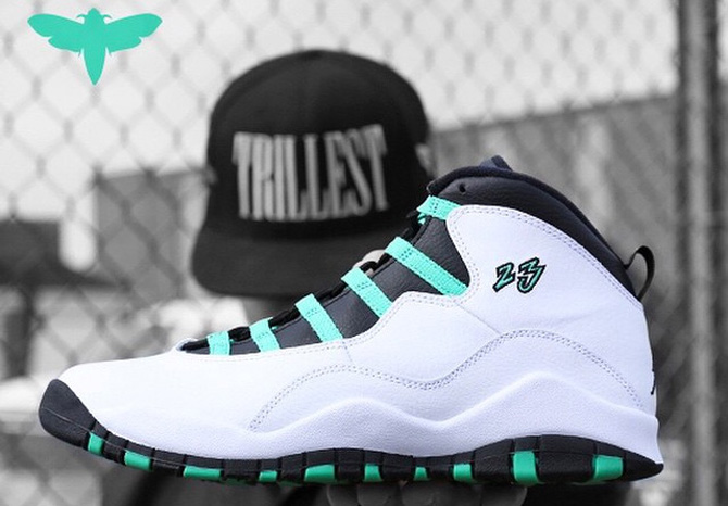 aqua jordan 10