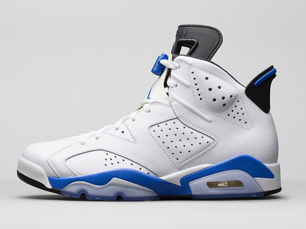 blue jordan 6's