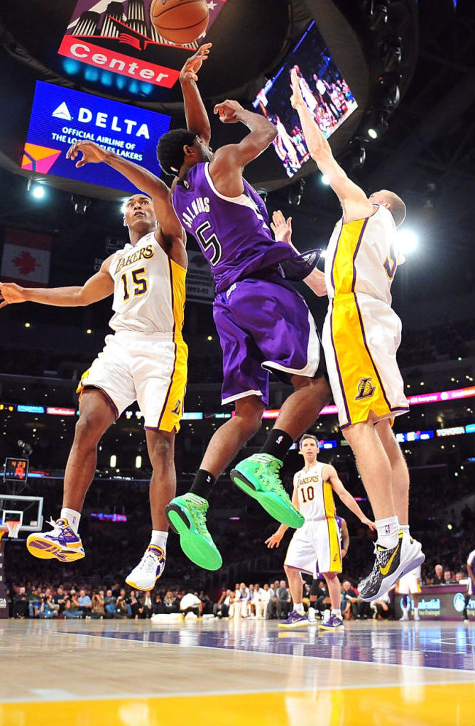 John Salmons wearing adidas adizero Crazy Light 2