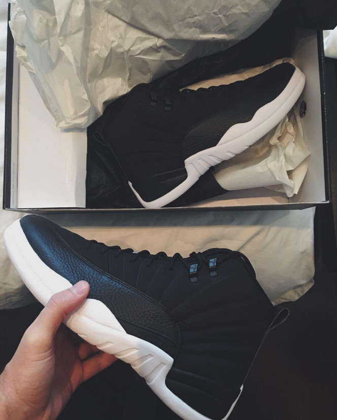 jordan 12 winter on feet