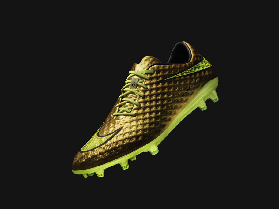 gold neymar cleats