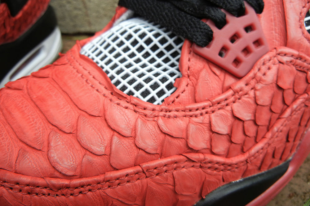 Air Jordan IV 4 Retro "Red Python" by JBF Customs (5)